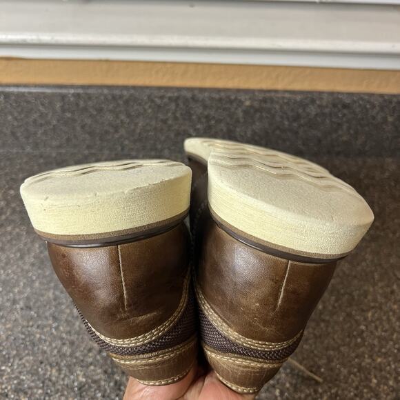 Red Wing Shoes Brown Leather Hiking Work Boots Men's Sz 7 D Ankle Lace Up Casual - Picture 8 of 11